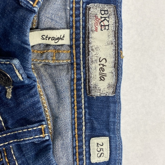 Women’s BKE brand Stella denim Jeans straight leg skinny style size 25 - Picture 4 of 5